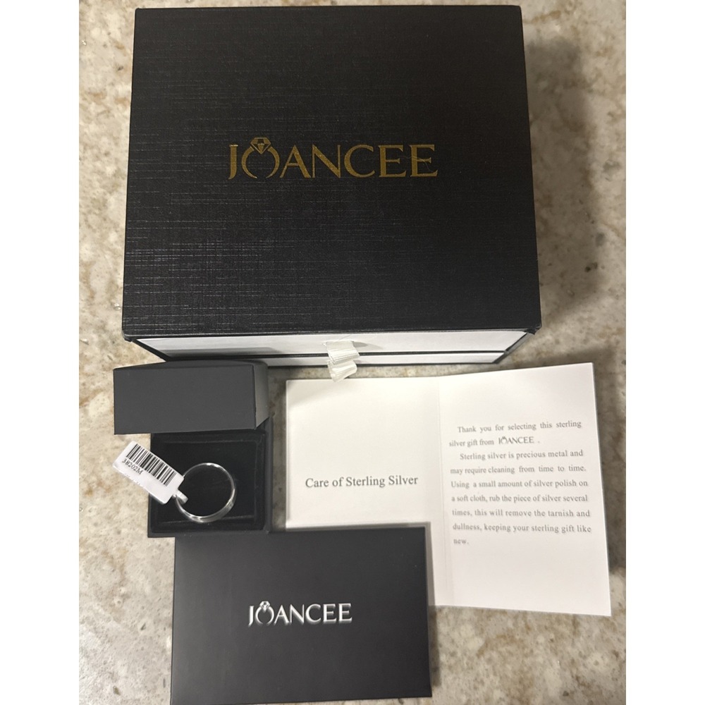 Joancee Men's Sterling Silver Wedding Band‎ Gents Size 11